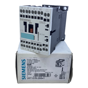 Siemens 3RT1016-2BB41 Leistungsschütz 9A 4kW 400V 1S 24V DC 3-polig