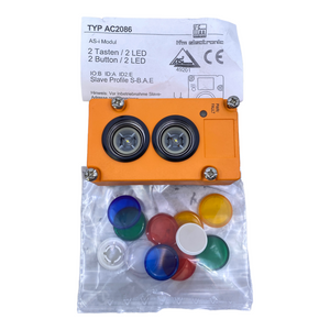 ifm AC2086 AS-Interface illuminated button module 26.5...31.6 V DC 55 mA 