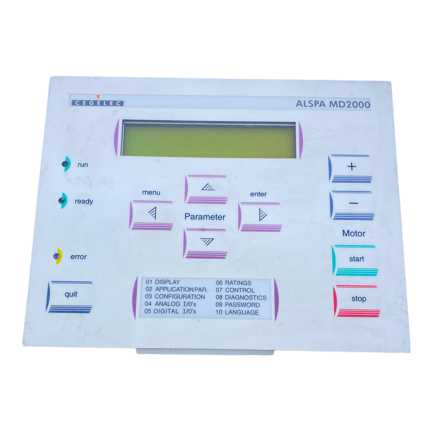 Alstom Alspa MD2000 control panel 