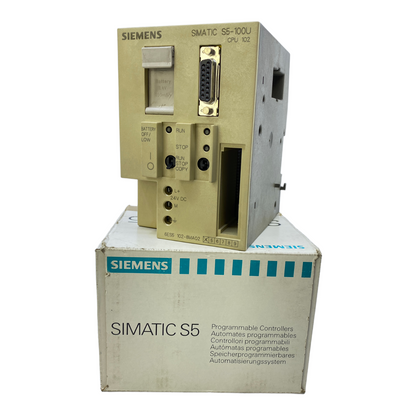 Siemens 6ES5102-8MA02 central module 24V/9V DC