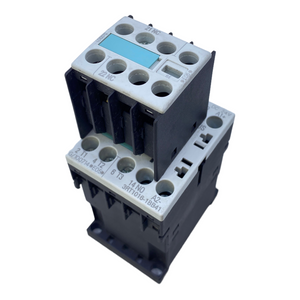 Siemens 3RT1016-1BB41 +3RH1911-1HA01 contactor with auxiliary block 9A 4kW 400V 3-pole 
