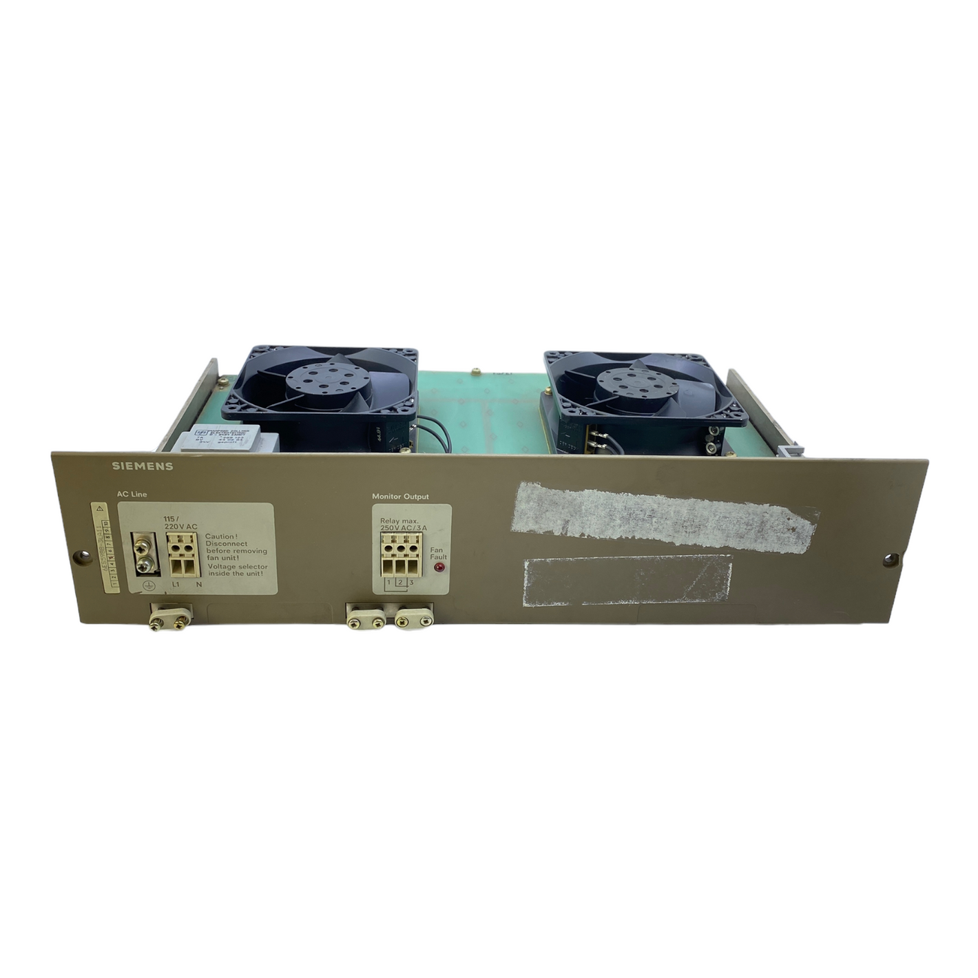 Siemens 6ES5988-3LA11 fan tray for EG 184U 240/115 V AC 