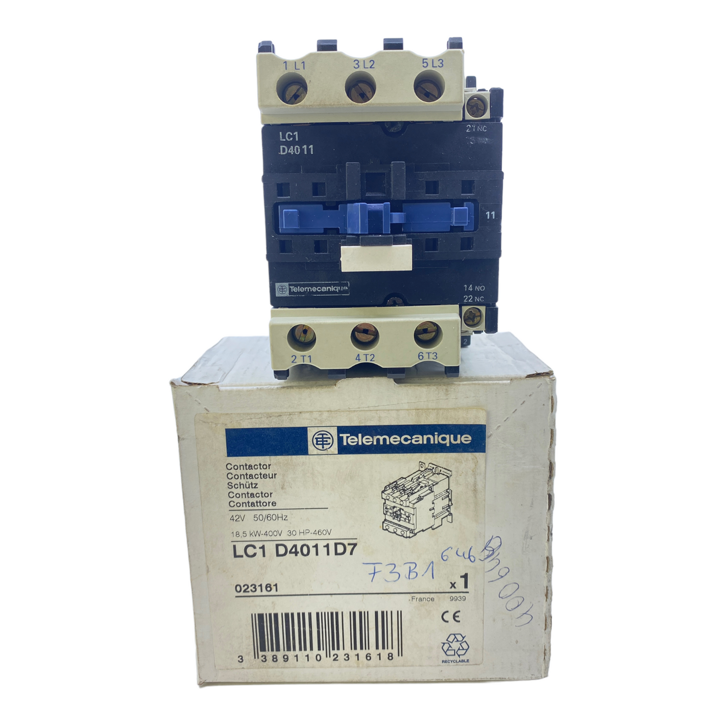 Telemecanique LC1D4011D7 contactor 42V 50/60Hz 
