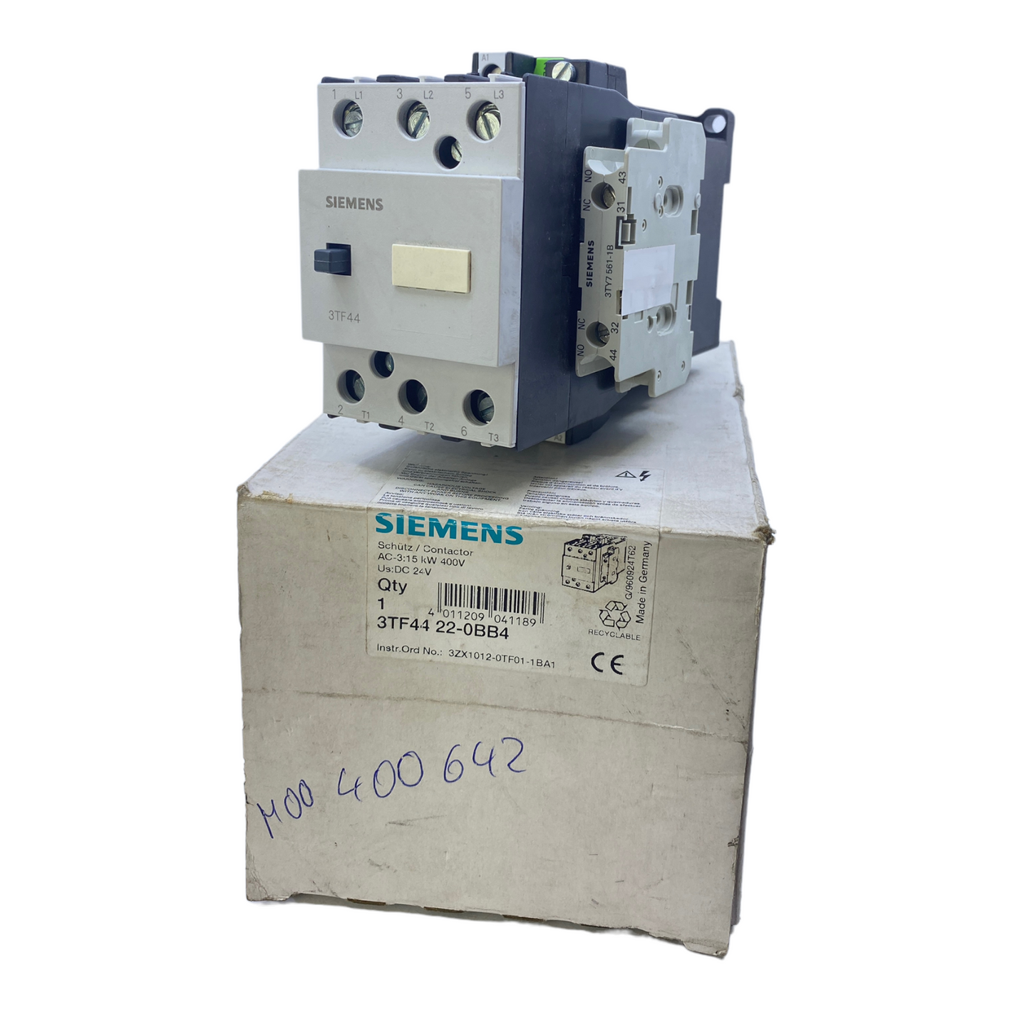 Siemens 3TF4422-0BB4 Schütz 15 kW 400V