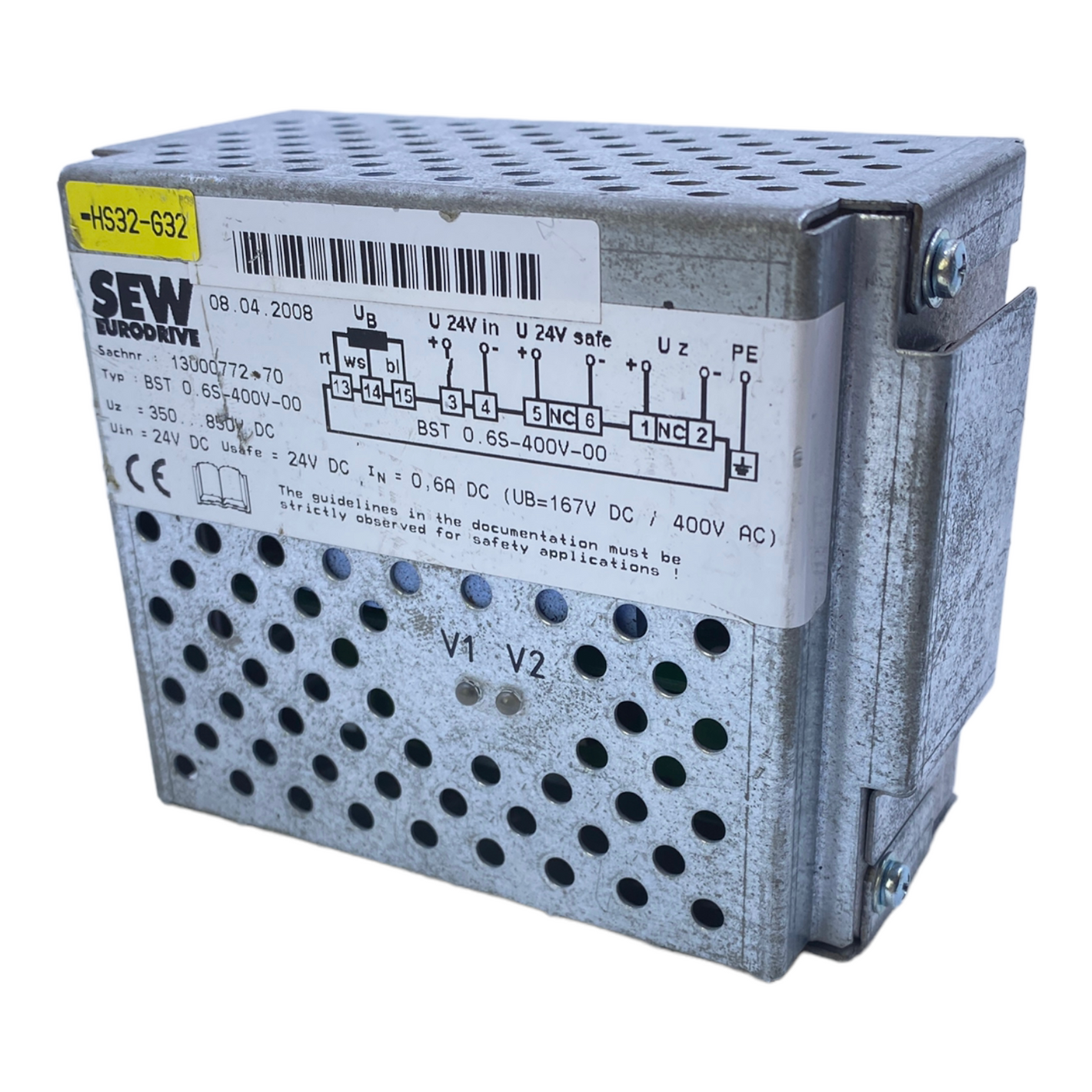 SEW BST0.6S-400V-00 Bremsmodul 13000772 350....850V DC 24V DC