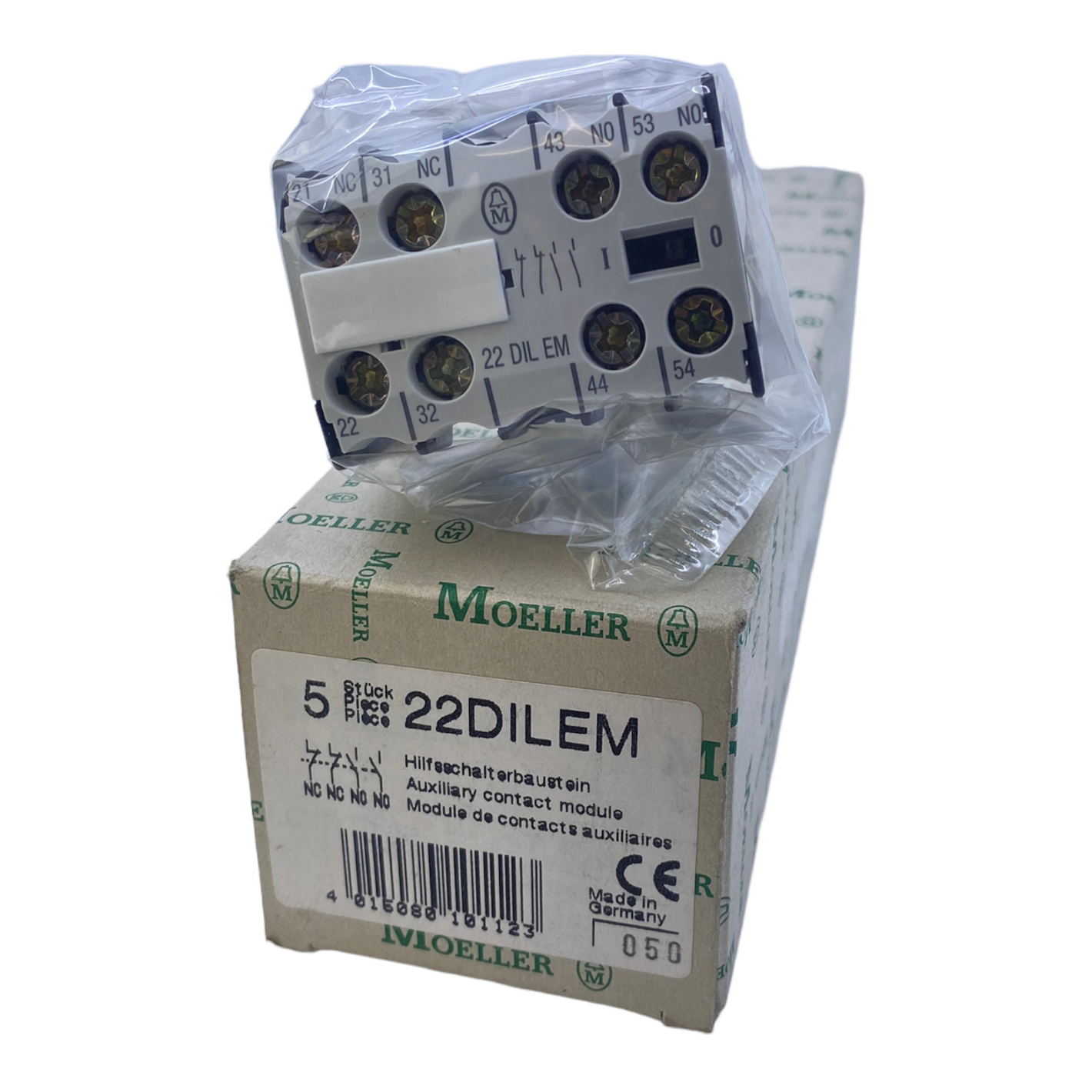 Moeller 22DILEM Hilfsschalterbausteine 2NO/2NC 10A 690V 4-polig VE: 5stk