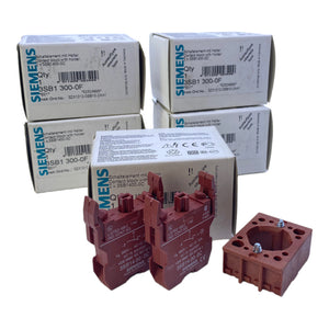 Siemens 3SB1300-0F switch element with holder 660V 10A / 230V 6A PU: 5 pieces 