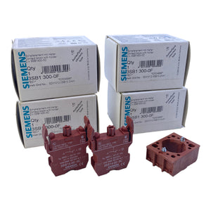 Siemens 3SB1300-0F switch element with holder 660V 10A / 230V 6A PU: 4 pieces 