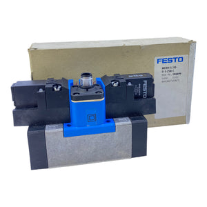 Festo MEBH-5/3B-D-1-ZSR-C Magnetventil 184499 + 2x MSEB-3-24VDC 3-10 bar