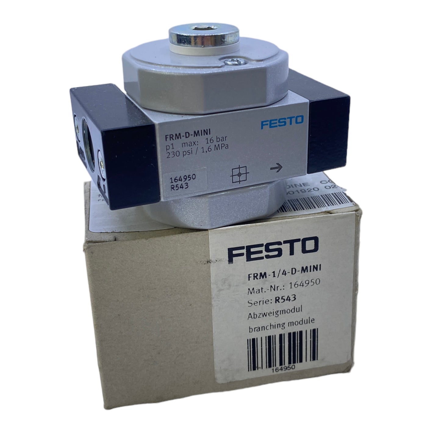 Festo FRM-1/4-D-MINI Abzweigmodul 164950 0 bis 16 bar