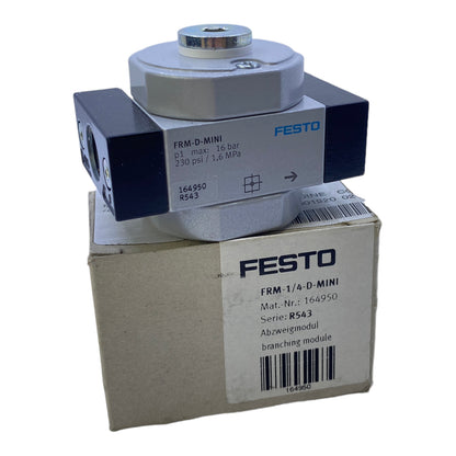 Festo FRM-1/4-D-MINI Abzweigmodul 164950 0 bis 16 bar