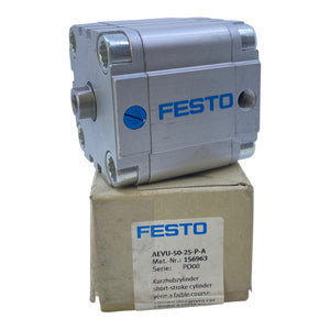 Festo AEVU-50-25-P-A Kompaktzylinder 156963 einfachwirkend 0,8 bis 10 bar