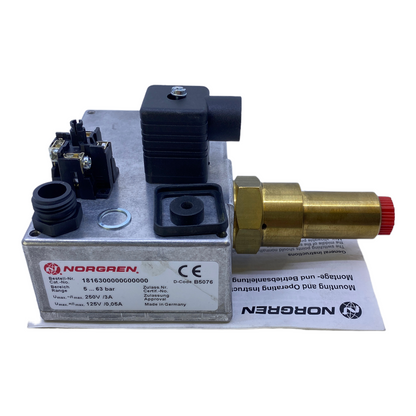 Norgren B5076 valve 1816300000600000 5…63 bar 250V 3A 125V 0.05A 