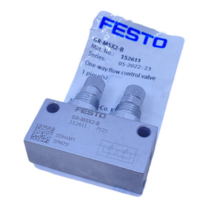 Festo GR-M5X2-B one-way flow control valve 152611 0.5 to 10 bar