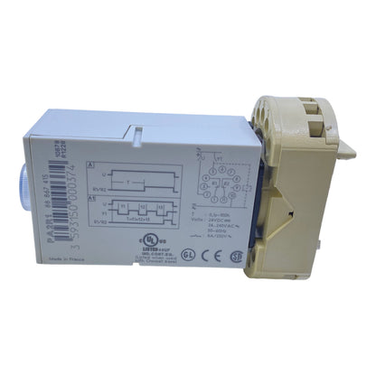 Crouzet PA2R1 time relay 24V DC 24-240V AC 50-60Hz