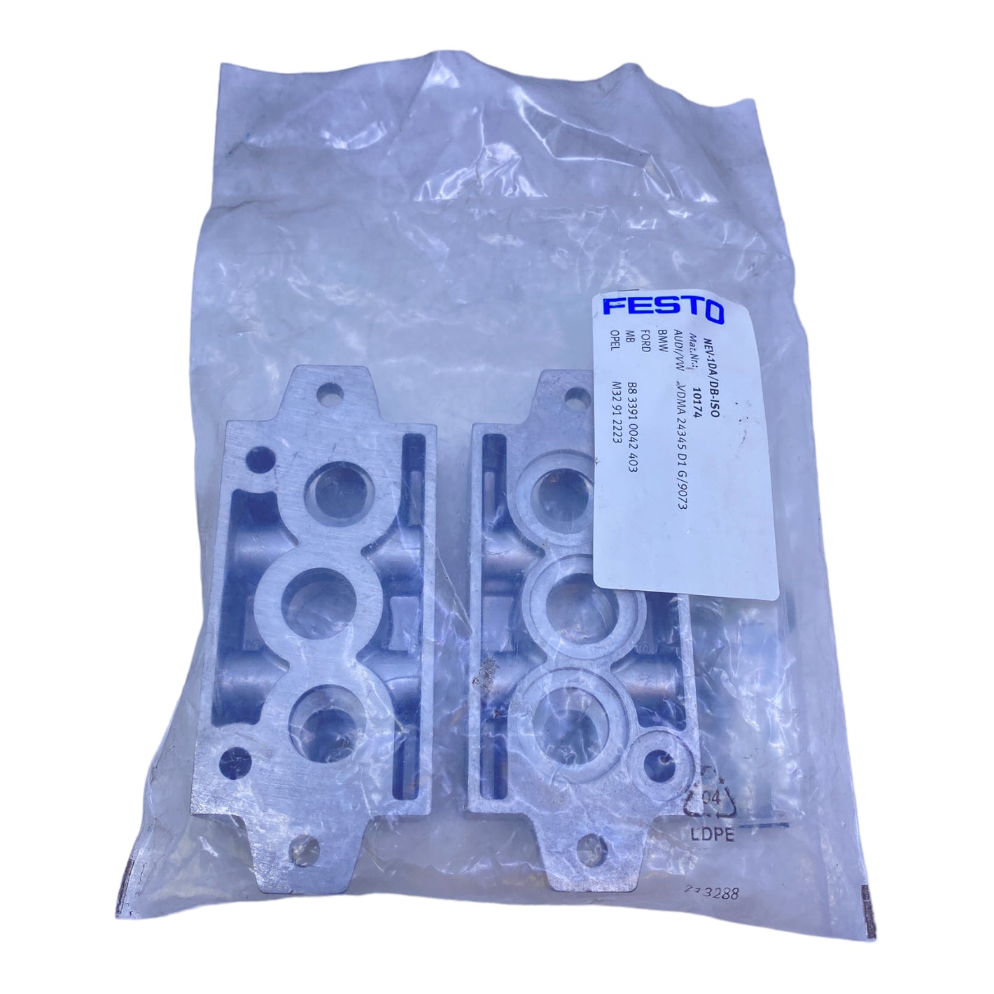 Festo NEV-1DA/DB-IS0 end plate kit 10174 