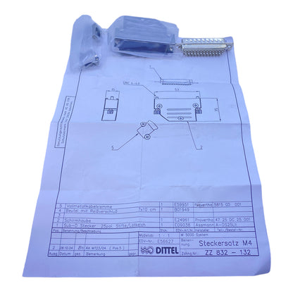 Dittel connector set M4 25-pin 