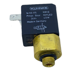 Kuhnke 65.175 solenoid valve Pmax 5bar 24V 4.5W PU: 5pcs