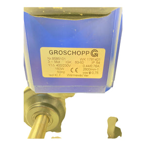 Groschopp WK1781401 Getriebemotor 230V/400V/160W/50Hz 3Phasen Getriebe 1300Ncm