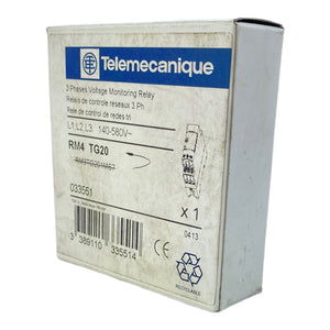 Telemecanique RM4TG20 Netz-Überwachungsrelais 3-polig 140-580V AC 50/60 Hz