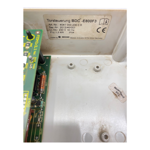 Butzbach BDC-E800F3 gate control 230V 50Hz 1.5kW