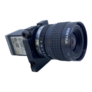 Basler aca1300-30gm Industriekamera mit Objektiv  (Objektiv 6 mm 1:1.2)