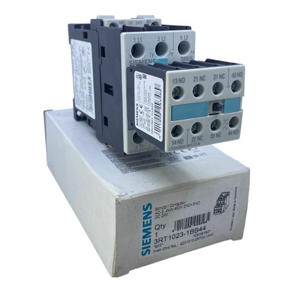 Siemens 3RT1023-1BB44 Leistungsschütz AC-3 4kW 400V 2NC+2NO 24V DC