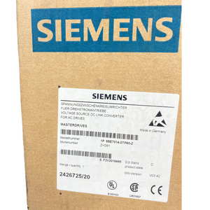 Siemens 6SE7014-0TP60-Z intermediate circuit converter 510V-650V DC 4A 1.5 KW