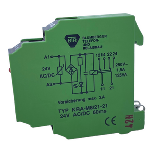BTR KRA-M8/21-21 coupling relay 24V AC/DC