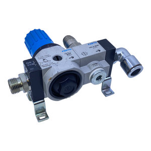 Festo FRZ-D-MINI distributor block 162786 +LR-D-7-MINI 127301 16 bar 7 bar