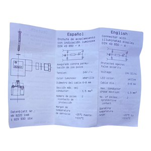 Bosch 1834484101 Stecker 22...26V AC/DC