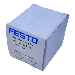 Festo MAP-40-1-1/8-EN precision pressure gauge 161126 0 to 1 bar 
