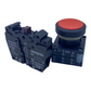 Siemens 3SB3201-0AA21 pushbutton 1NO+1NC red non-illuminated 400V 10A 6A/230V 
