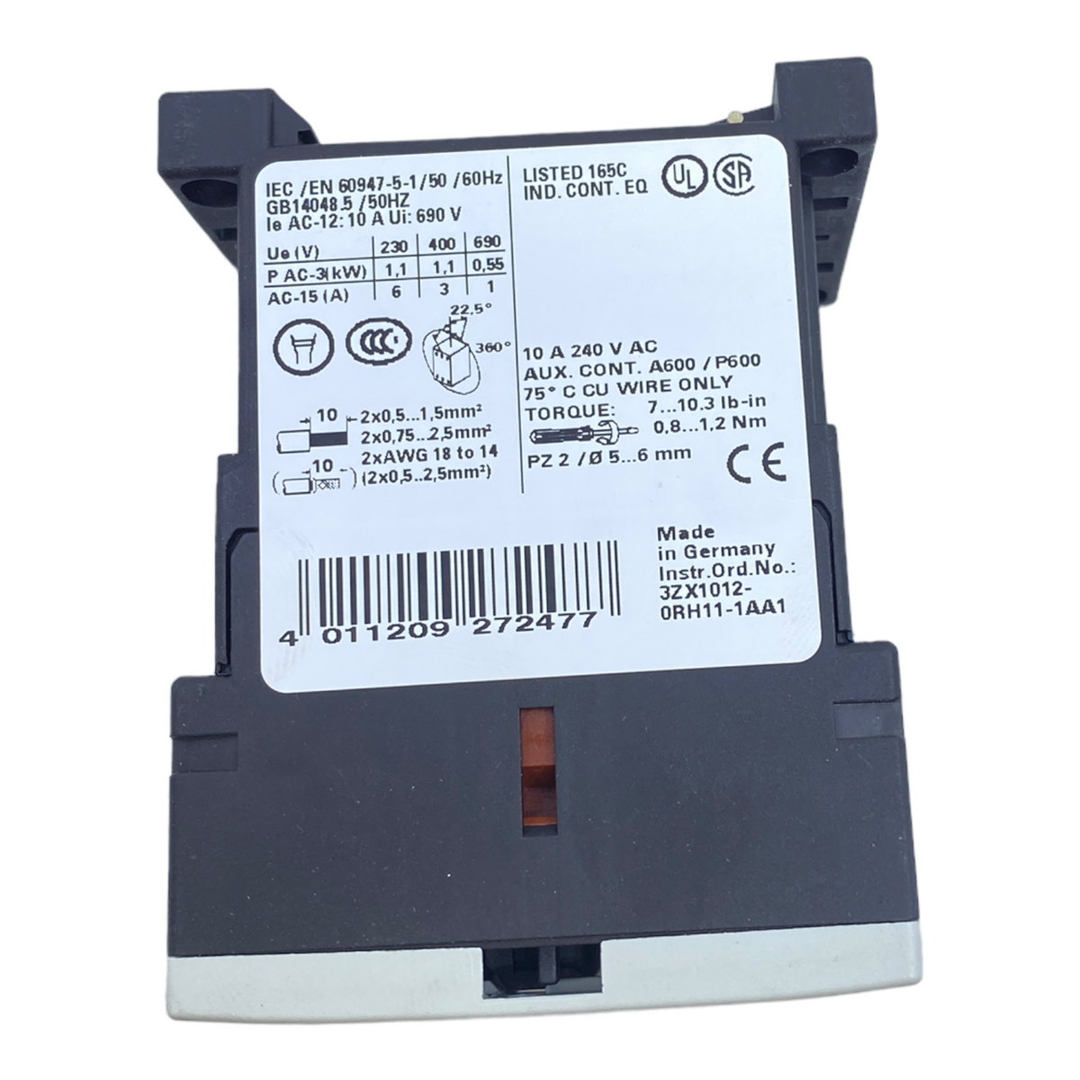 SIEMENS 3RT2027-1AP00 3RT2 027-1AP00 Leistungsschütz E-Stand:03 -NEU