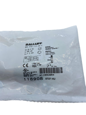 Balluff BES0161 BES-516-113-S4-C proximity sensor cylindrical PNP 2 mm, 10..30 VDC 