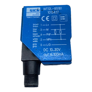 Sick WT12L-B5181 Diffuse mode sensor 1013427 DC10…30V 