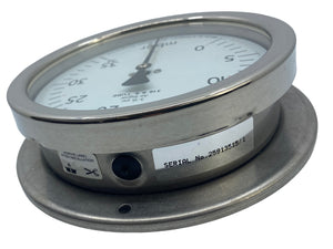 Stewarts 600 series pressure gauge pressure gauge 150mm 1/2"NPT 0-36mbar 