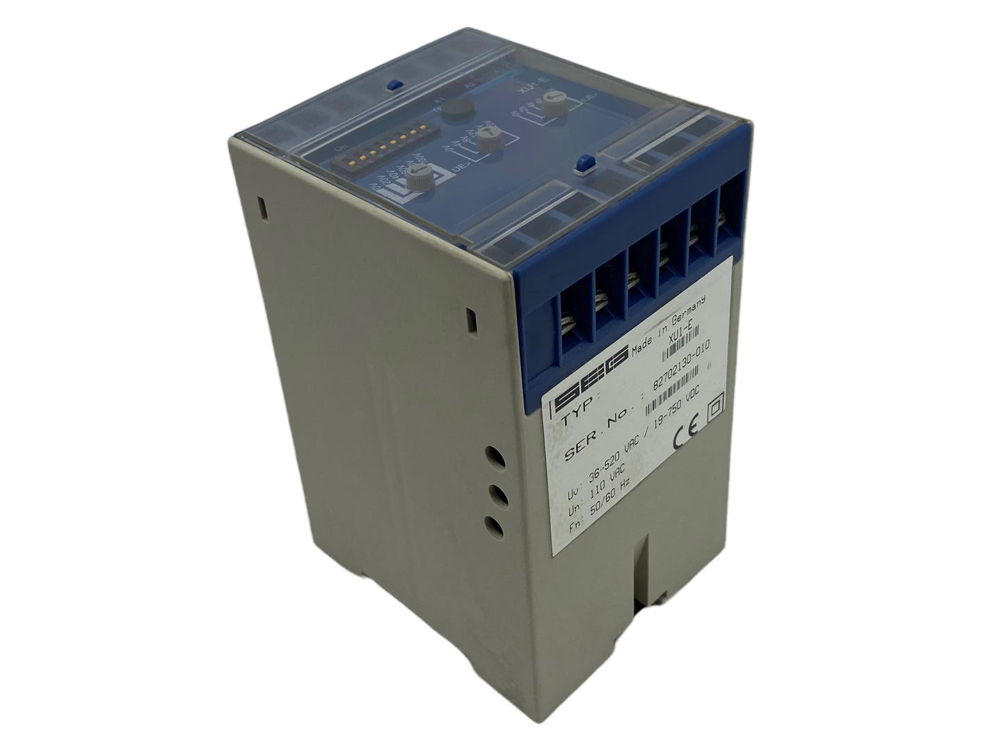 SEG XU1-E AC voltage relay 36-520V AC / 19-750V DC / 110 VAC 50/60Hz 