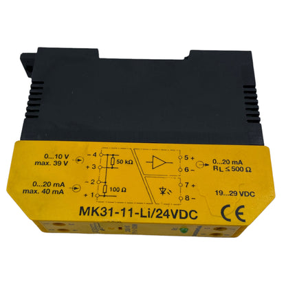 Turck MK31-11-Li/24VDC analog signal isolator 0...20mA 19...29V DC multimodule 