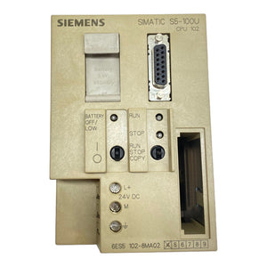 Siemens 6ES5102-8MA02 Zentralbaugruppe 24V/9V DC