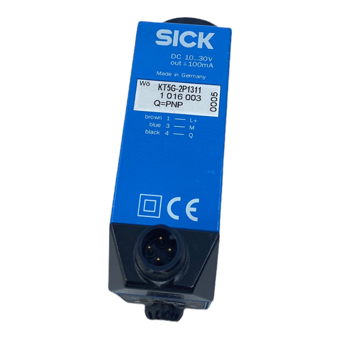 Sick KT5G-2P1311 contrast sensor 10…30V DC 100mA 10 kHz IP67 connector M12 4-pin 