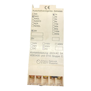 Scharco Elektronik NAS2W Ausschaltverzögertes Zeitrelais 250V AC 5A