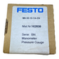 Festo MA-50-10-1/4-EN pressure gauge 162838 0 to 10 bar 