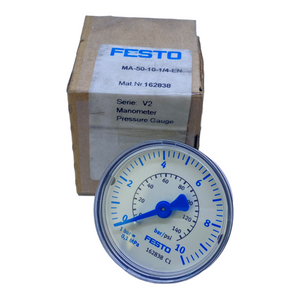 Festo MA-50-10-1/4-EN pressure gauge 162838 0-10 bar 