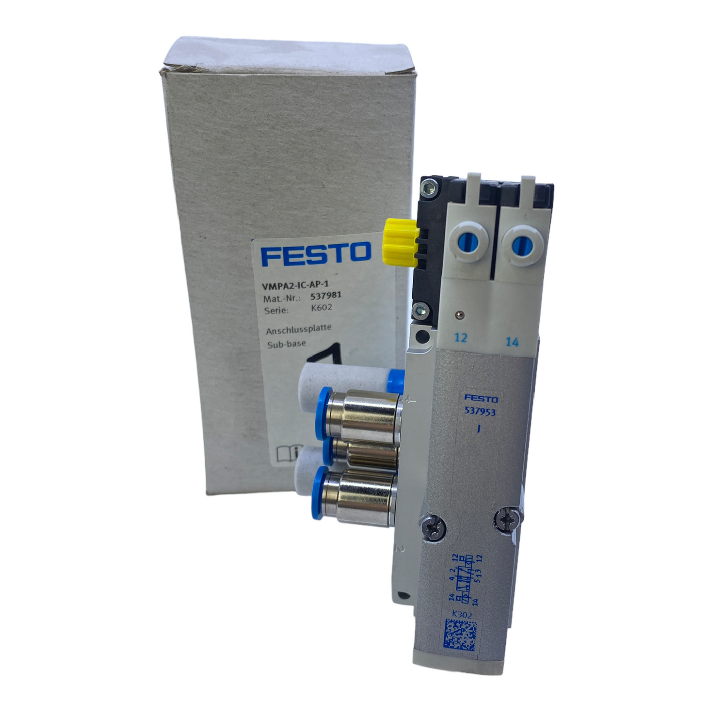 Festo VMPA2-IC-AP-1 Anschlussplatte 537981 3 bis 8 bar