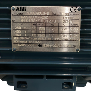 1,1kw Elektromotor 230V ABB Elektromotor für industriellen Einsatz 930r/min 5,1A