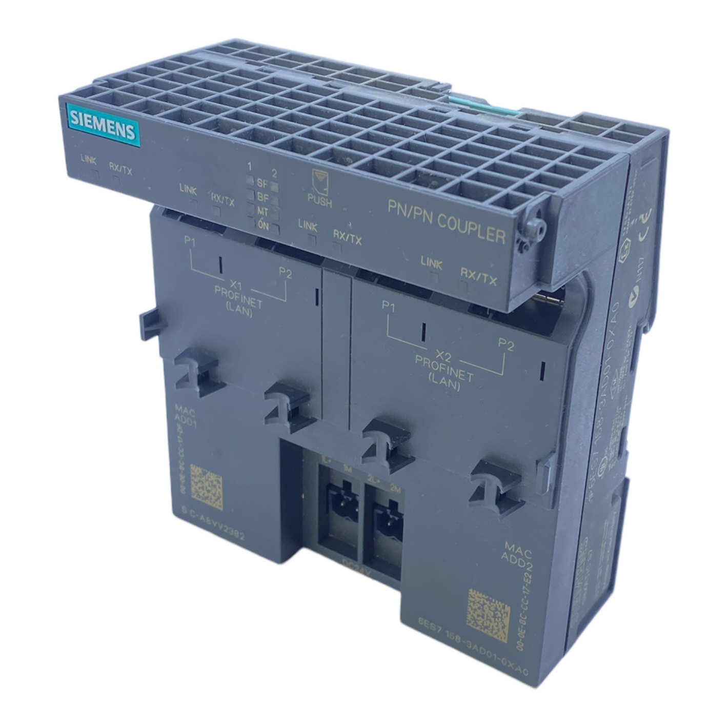 Siemens 6ES7158-3AD01-0XA0 PN/PN coupler coupling module 