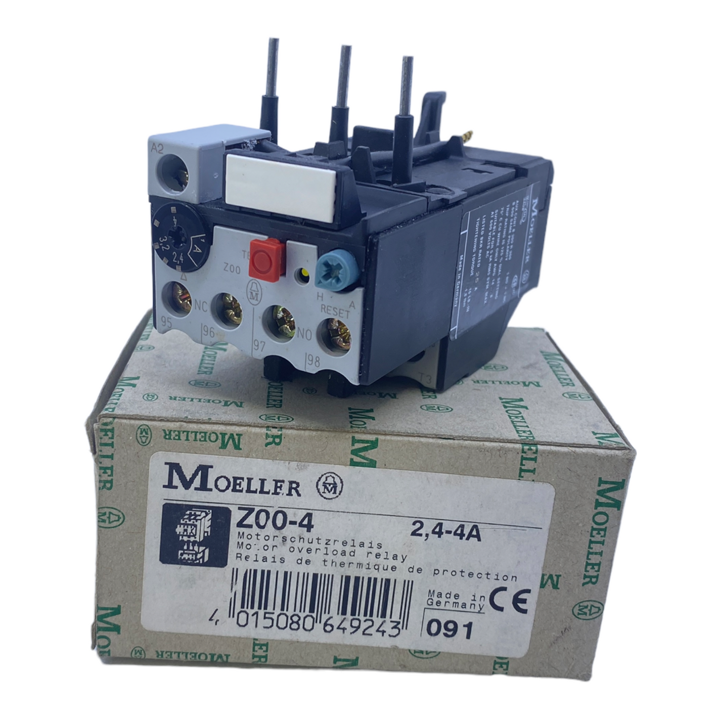Klöckner-Moeller Z00-4 motor protection relay 2.4...4A 