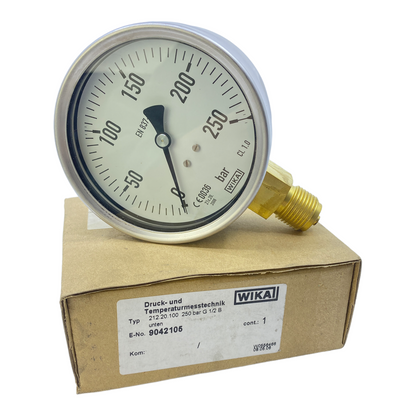 WIKA 212.20.100 pressure gauge 250 bar 