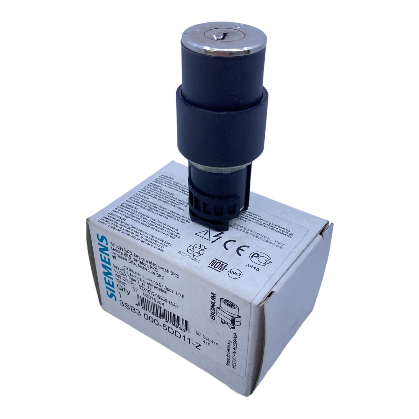 Siemens 3SB3000-5DD11-Z lock BKS